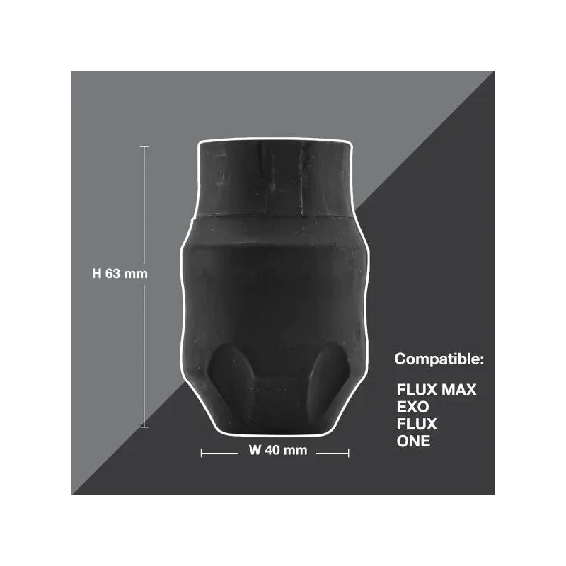 Spektra Flux Wide Empunhadura Descartável de Borracha 40mm 1un