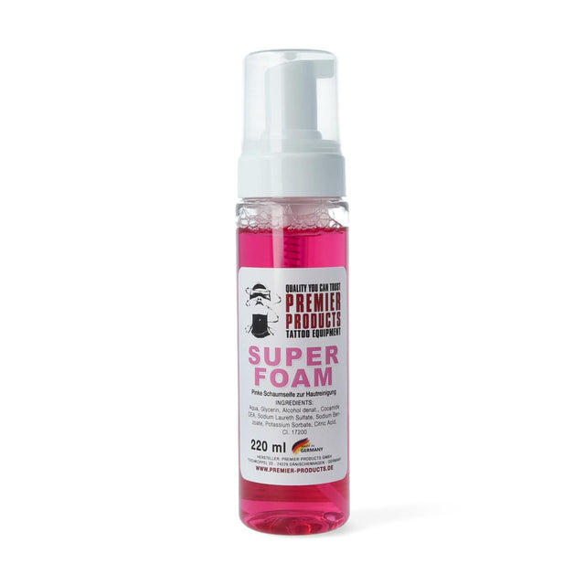 Pink Super Foam 220ml pump bottle