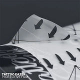 Tattoo Eazer protective film measuring 15cm by 10m, clear adhesive film for tattoo aftercare, shown in the product image.