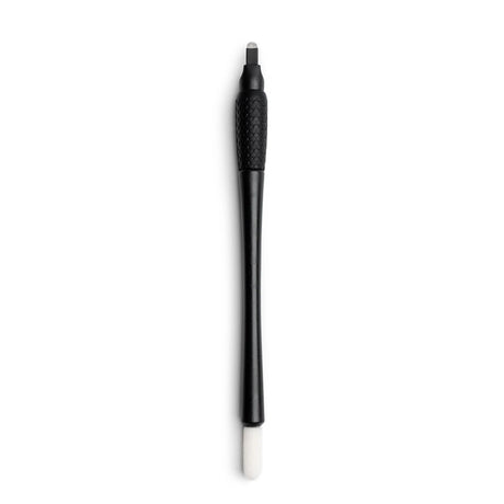 Set of 10 The Perma Microblading disposable tools U24 0.16 for precise, hygienic eyebrow tattooing procedures.