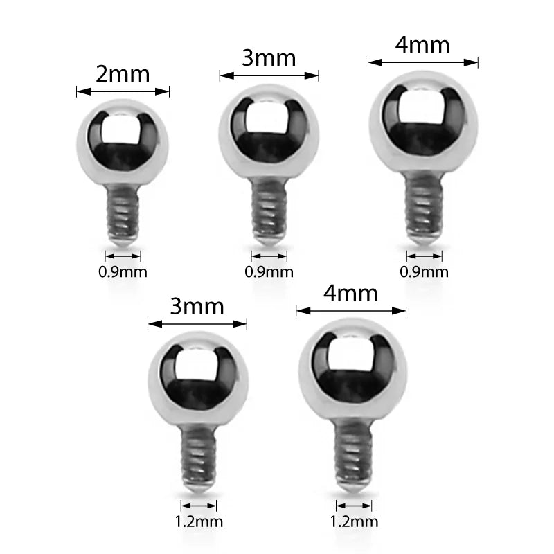 Ponta de Bola para Labret em Titânio