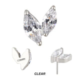 Pontas de Piercing em Titânio com Zircão