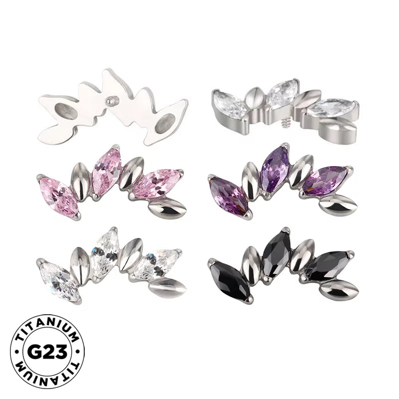 Anel de Titânio Alternativo Marquise