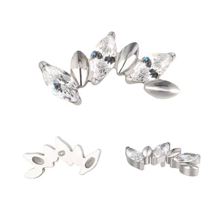 Anel de Titânio Alternativo Marquise