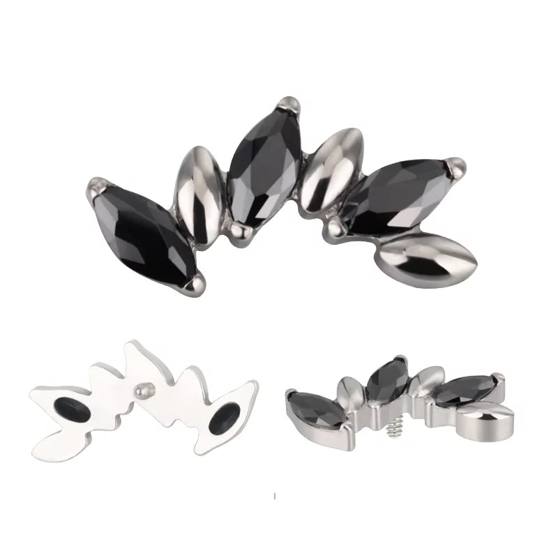 Anel de Titânio Alternativo Marquise