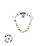 Corrente de Pendurar Anel de Titânio