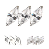 Anel de Titânio Diagonal Marquise