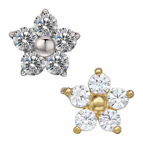 Anel de Titânio Flor