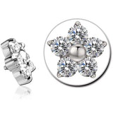 Anel de Titânio Flor