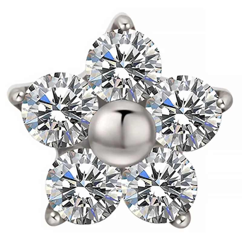 Anel de Titânio Flor