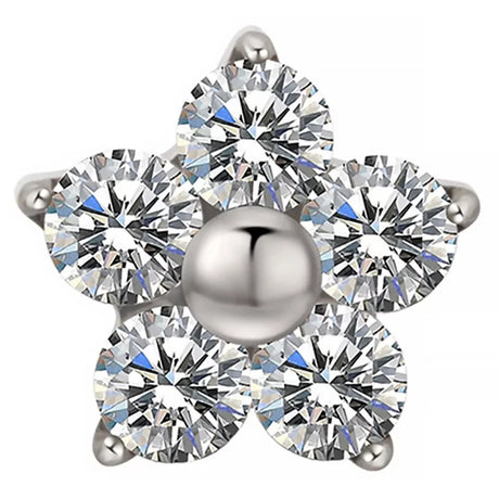 Anel de Titânio Flor