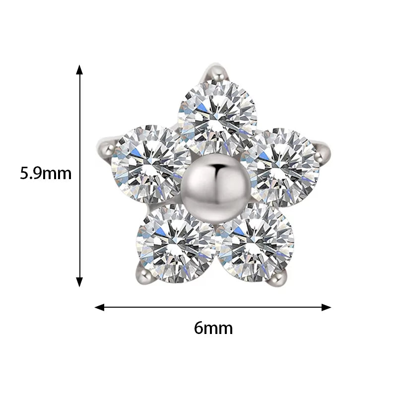 Anel de Titânio Flor