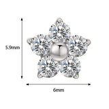 Anel de Titânio Flor