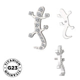 Anel de Titânio Gecko