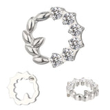 Anel de Titânio Coroa de Oliveira