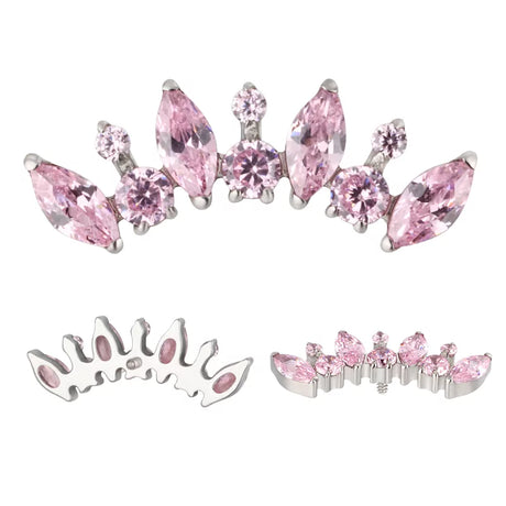 Anel de Titânio Redondo e Marquise