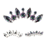 Anel de Titânio Redondo e Marquise