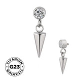 Anel de Titânio com Ponta e Bisel