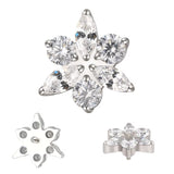 Anel de Titânio Estrela Flor