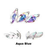 Pontas de Anel de Titânio Ventilador Curvo de 3 Garras