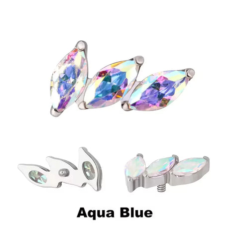 Pontas de Anel de Titânio Ventilador Curvo de 3 Garras