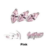 Pontas de Anel de Titânio Ventilador Curvo de 3 Garras