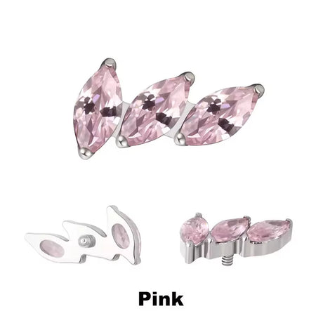 Pontas de Anel de Titânio Ventilador Curvo de 3 Garras