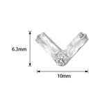 Anel de Titânio Forma de Retângulo Duplo