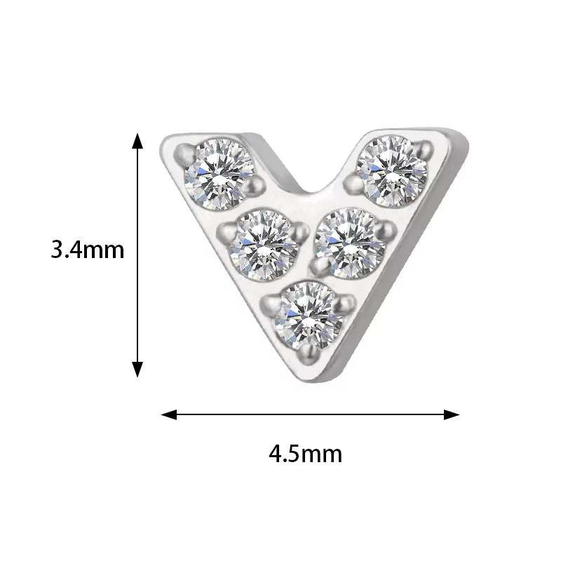 Anel de Titânio em Forma de V