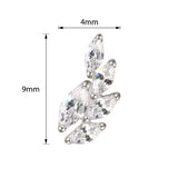 Anel de Titânio em Forma de Espiga