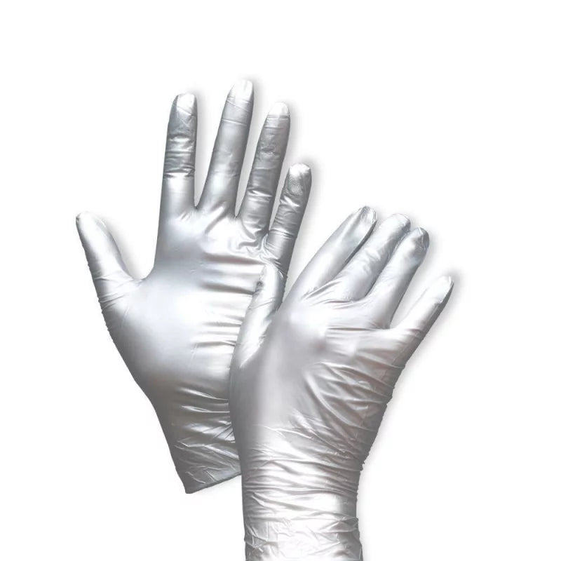 UNIGLOVES Fancy Nitrile Gloves Silver - BVShop