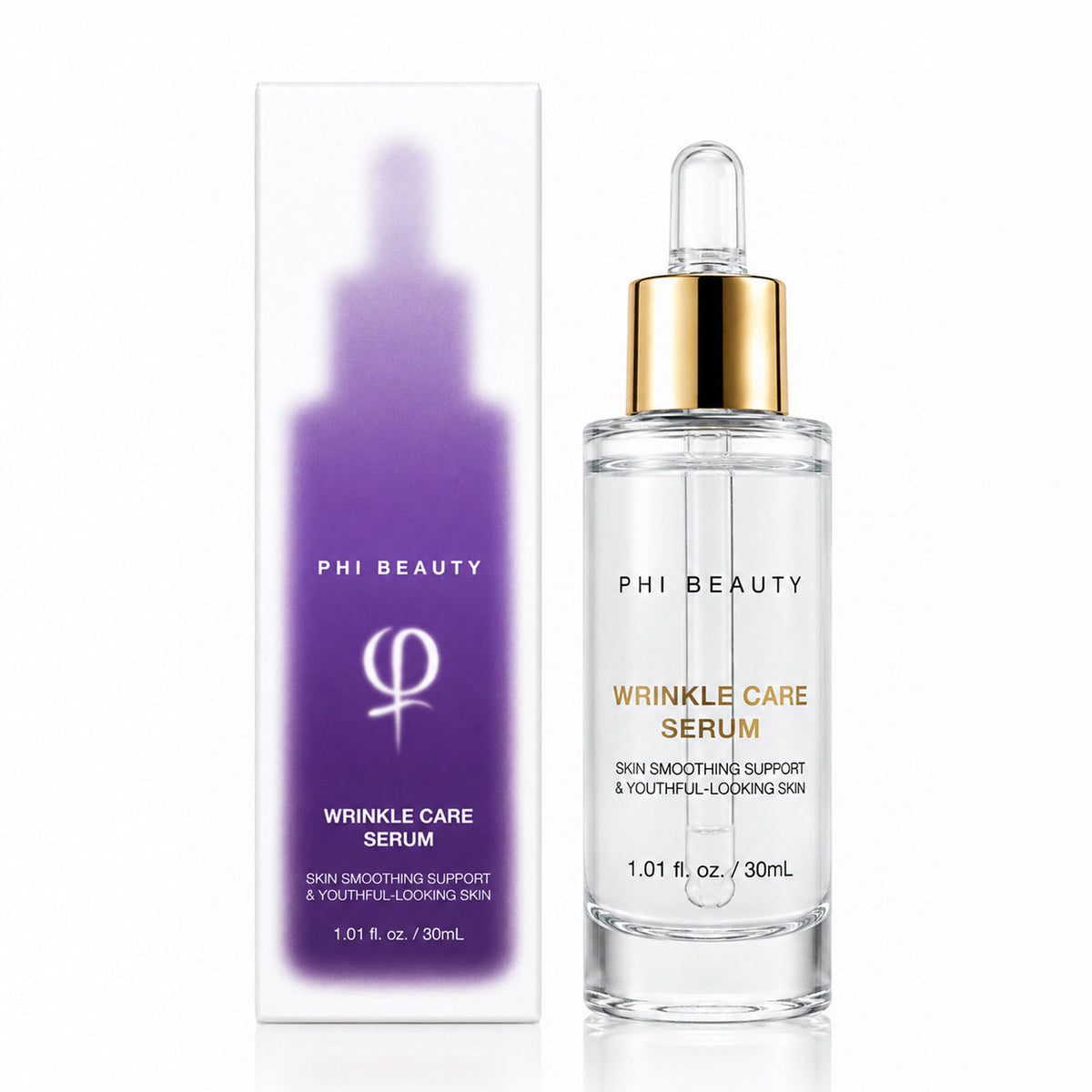 PhiBeauty Wrinkle Care Serum 30ml on a light background